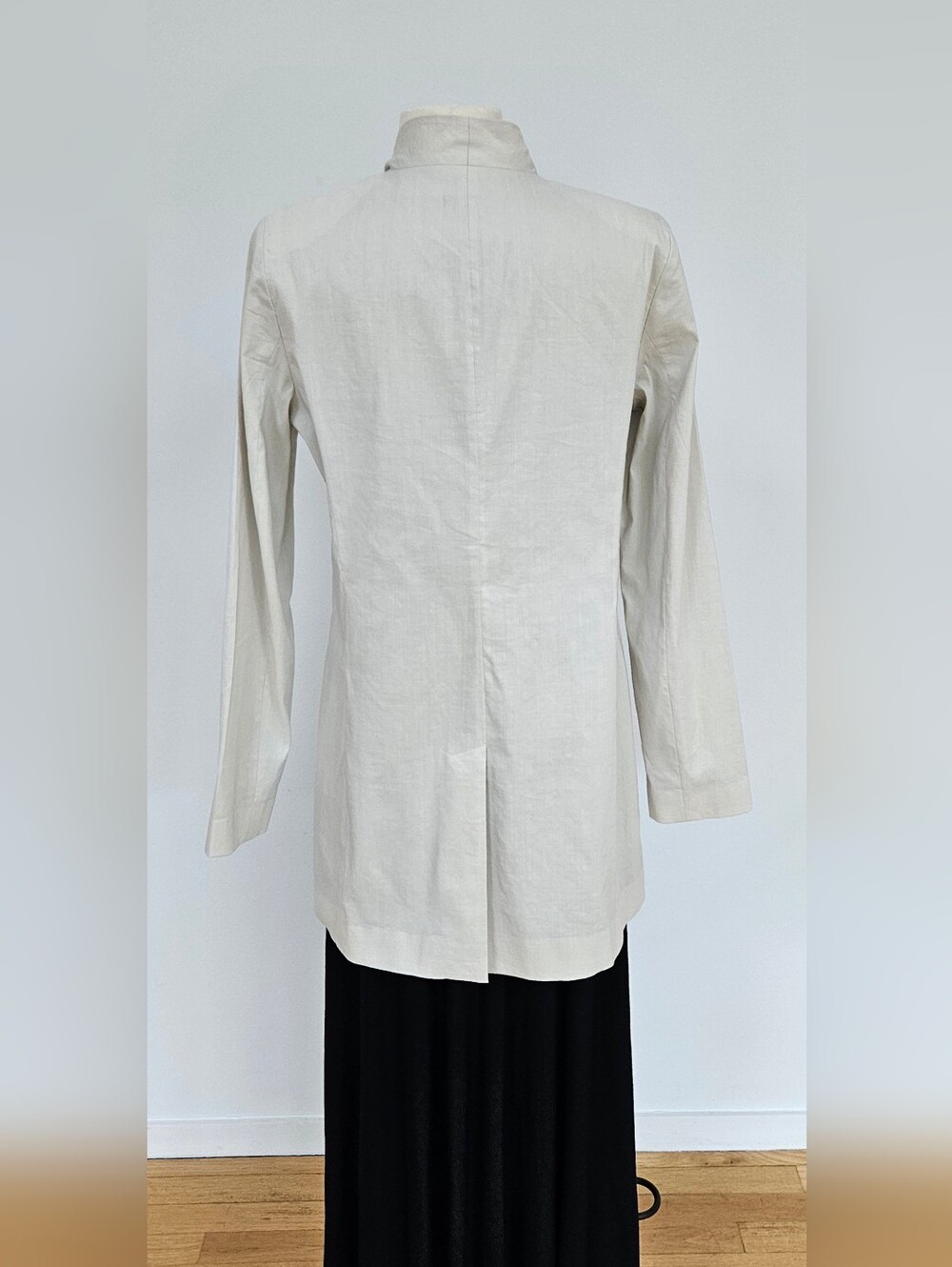 Eileen FIsher Polished Ramie Stretch Jacket Blazer - Picture 7 of 11